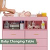 6 Drawer Dresser, Baby Changing Table Dresser, Convertible Nursery Dresser for Infant Essentials, Modern Changing Table Top with Pad Included - 3 of 4