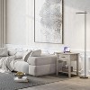 Nightstand with Drawer and 2-Tier Storage Shelves, Versatile End Table for Bedroom, Living Room, Dorm, and Small Spaces - 4 of 4