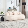 Bean Bag Chair Modern with Pillows Floor Lounger for Living Room 2-Seater 40in Wide-3irtyhousy - 2 of 4