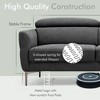 Tangkula Modern Loveseat 72.5" Fabric Sofa Couch w/ Adjustable Headrest & Metal Legs - image 4 of 4