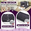 LunaLulinlk purple Upgraded oversized cat litter box with scoop, upgraded adjustable door cat litter box with enlarged drawer - 2 of 4