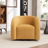 SEYNAR Modern Glam Velvet 360 Degree Swivel Accent Armchair with Tufted Back - 2 of 4