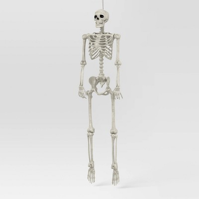 15.5" Poseable Bone Skeleton Halloween Decorative Prop Off-White - Hyde and EEK! Boutique™