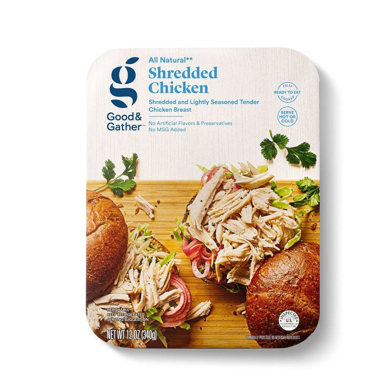 Shredded Chicken - 12oz - Good &#38; Gather&#8482;, 1 of 7