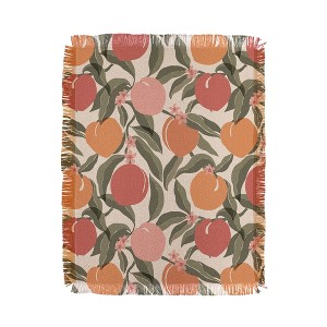 Cuss Yeah Designs Abstract Peaches Woven Throw Blanket - Deny Designs - 1 of 4