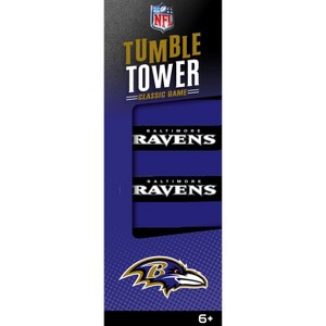 MasterPieces Real Wood Block Tumble Towers - NFL Baltimore Ravens - 1 of 4
