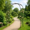 Metal Garden Arch Trellis Arbor, Wedding Arch Stand with Steel Frame,for Garden Arbor Trellis & Climbing Plant, Bridal Party & Ceremony Decorations - 3 of 4
