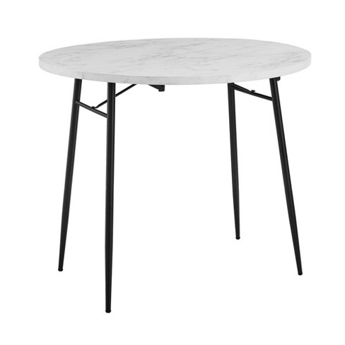 36 Round Drop Leaf Dining Table White, White Round Drop Leaf Dining Table