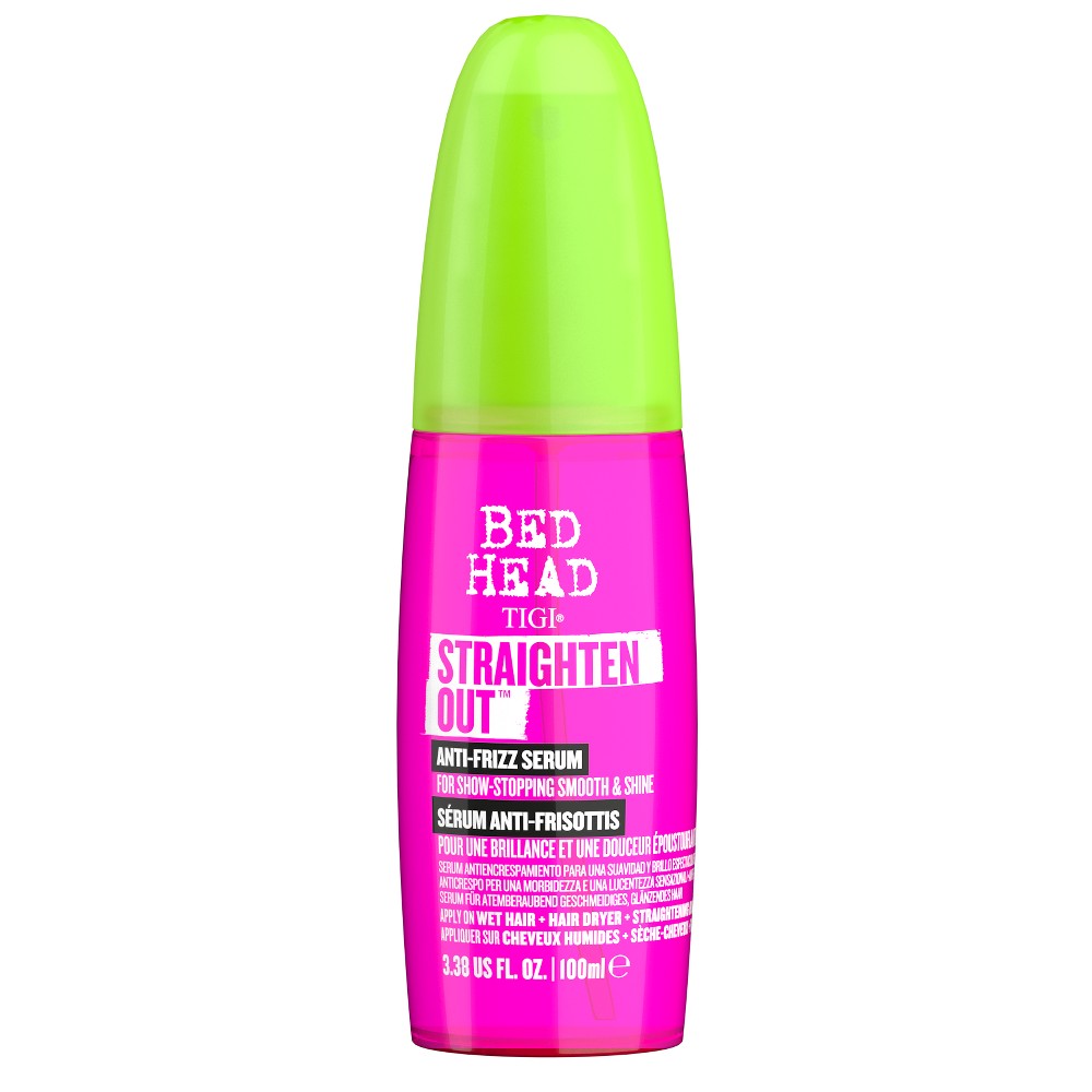 Photos - Hair Styling Product TIGI Bed Head Straighten Out Anti Frizz Serum for Smooth Shiny Hair - 3.38 