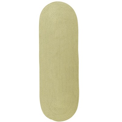 Colonial Mills Reversible Flat-Braid (Oval) Runner - Sprout Green 2'4"x15'