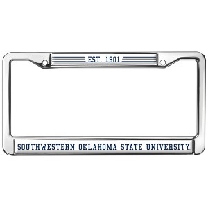 Southwestern Oklahoma State University Full Size Standard License Plate Metal Frame - 1 of 4