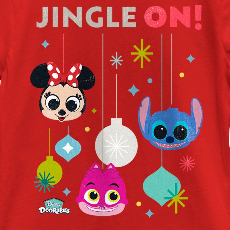 Girl's Disney Doorables Jingle On T-Shirt, 2 of 6