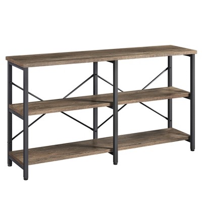 Yaheetech 3 Tiers Wood Console Table Industrial Sofa Table