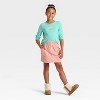 Girls' Long Sleeve 'Ski Dog' Graphic T-Shirt - Cat & Jack™ Aqua Green - 4 of 4