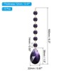 Unique Bargains Crystal Pendants Teardrop Beads for DIY Lamp Arts Crafts Decoration 6 Pcs - 2 of 4