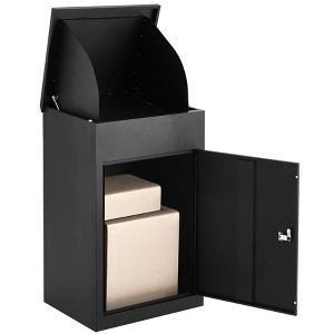 Package Delivery Boxes for Outside, Extra Large Parcel Drop Boxes with Lock, Anti-Theft Galvanized Steel, Weather Resistant Mailbox - 1 of 4