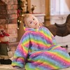 Catalonia Oversized Wearable Blanket Hoodie Sweatshirt for Kid Girl Boy,  Fleece Cozy Hooded Pullover for 7-16 yr Teen Youth Kid, Christmas Gift Idea - 3 of 4