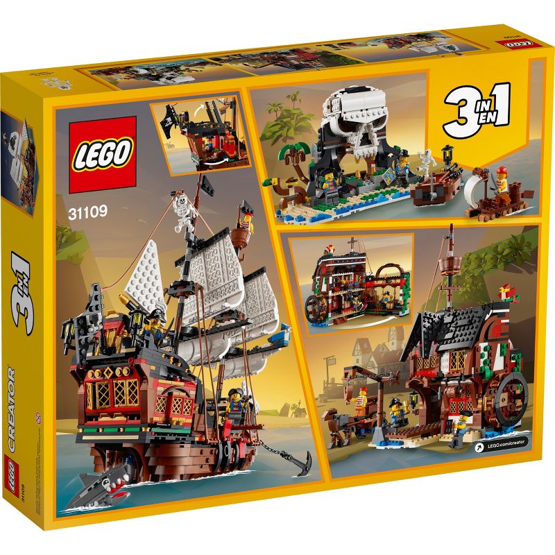 LEGO Creator 3 in 1 Pirate Ship Toy Set 31109, 5 of 13