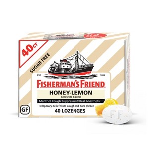 Fisherman's Friend Sugar Free Lozenge - Menthol - Honey Lemon - 40ct - 1 of 4