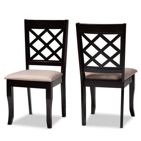 Dark wood store kitchen chairs