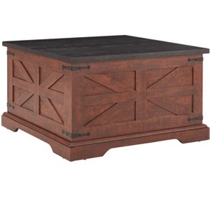 NicBex Square Wood Coffee Table Center Dining Table with Hinged Lift Top & Hidden Compartment for Living Room - 1 of 4