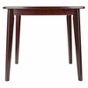 Pauline Dining Table Walnut - Winsome: Solid Wood, Square Shape, Seats 4 - image 4 of 4