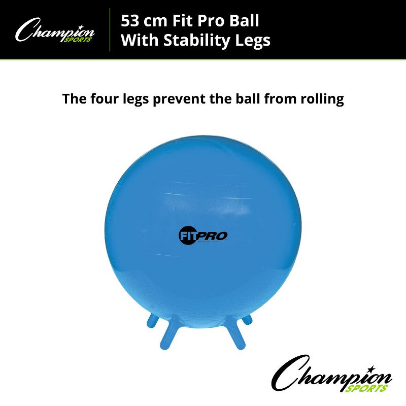 Champion Sports FitPro Ball with Stability Legs, 5 of 6
