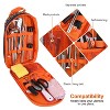 LakeForest"19-Piece Camping Cooking Utensil Kit with Portable Cookware, BBQ Tools & Storage Bag for Outdoors"Orange - 3 of 4