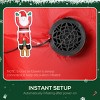 TopComfy Decorative Holiday Scene Props Christmas Inflatable Santa in Chimney Up and Down Decoration for Yard, Multicolored, 11.81"*11.81"*6.69" - 4 of 4