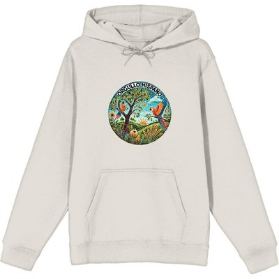Orgullo Hispano Parrot Mosaic Adult Long Sleeve Hoodie