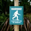 Slickblue Funny Sasquatch Warning Sign, Rustic Knotty Pine, 9x12 Wood Wall Plaque, Multiple Colors - 3 of 3