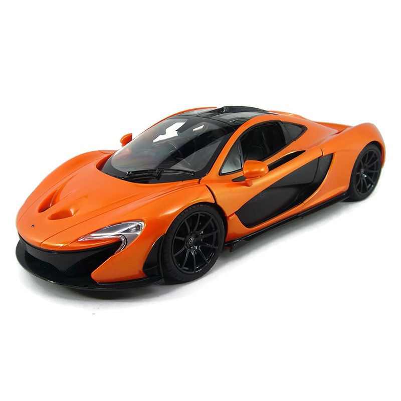 Link Ready! Set! Go! 1:14 RC McLaren P1 Sports Remote Control Car With Lights And Open Doors - Orange, 3 of 4