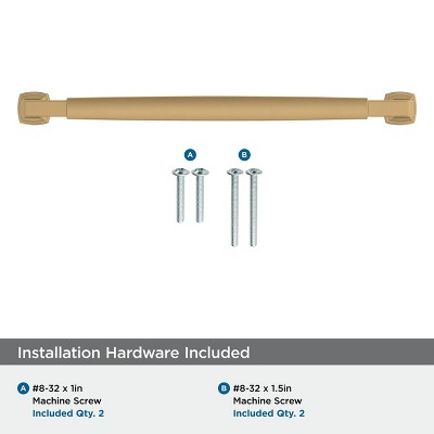 Champagne Bronze Matte Cabinet Drawer Pull with Mounting Hardware