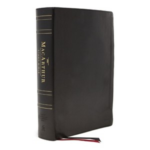 Nasb, MacArthur Study Bible, 2nd Edition, Genuine Leather, Black, Thumb Indexed, Comfort Print - by  Thomas Nelson (Leather Bound) - 1 of 1
