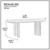 Racxily Walnut 78" Mid-Century Dining Table – Small Space-Friendly, 4-8 Seater with MDF Wood Top | 10-Min Assembly for Kitchen/Living/Office - 3 of 4