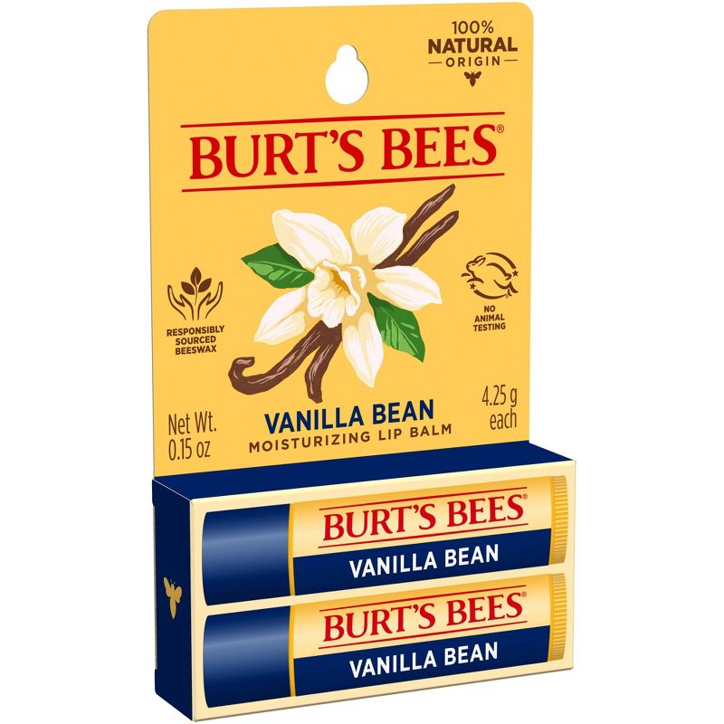Burt&#39;s Bees Lip Balm - Vanilla Bean - 2pk/0.30oz, 6 of 13