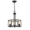 Chloe Lighting Elissa Transitional 3 Light Rubbed Bronze Ceiling Pendant 15" Wide - 2 of 3