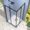 NicBex Shower Door 34.75" Wx72"H Frameless Piovt Shower Door with 1/4" (6mm) Clear SGCC Tempered Glass with Reversible Installation - 4 of 4