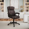 Racxily Ergonomic Executive Office Chair High Back, Faux Leather Swivel Desk Chair, Adjustable Height, Lumbar Support, Diamond-Stitched Padding - 2 of 4