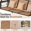EROMMY Outdoor Porch Swing with Adjustable Hardtop - 3 of 4