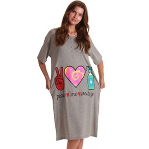 Just Love Short Sleeve Nightgown Sleep Dress for Women Sleepwear - 1 of 3