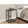 Sapphtopaz Modern C-Shaped End Table with Metal Base Frame Coffee Table with Rectangular Tabletop Sofa Side Table for Living Room,Bedroom - 4 of 4