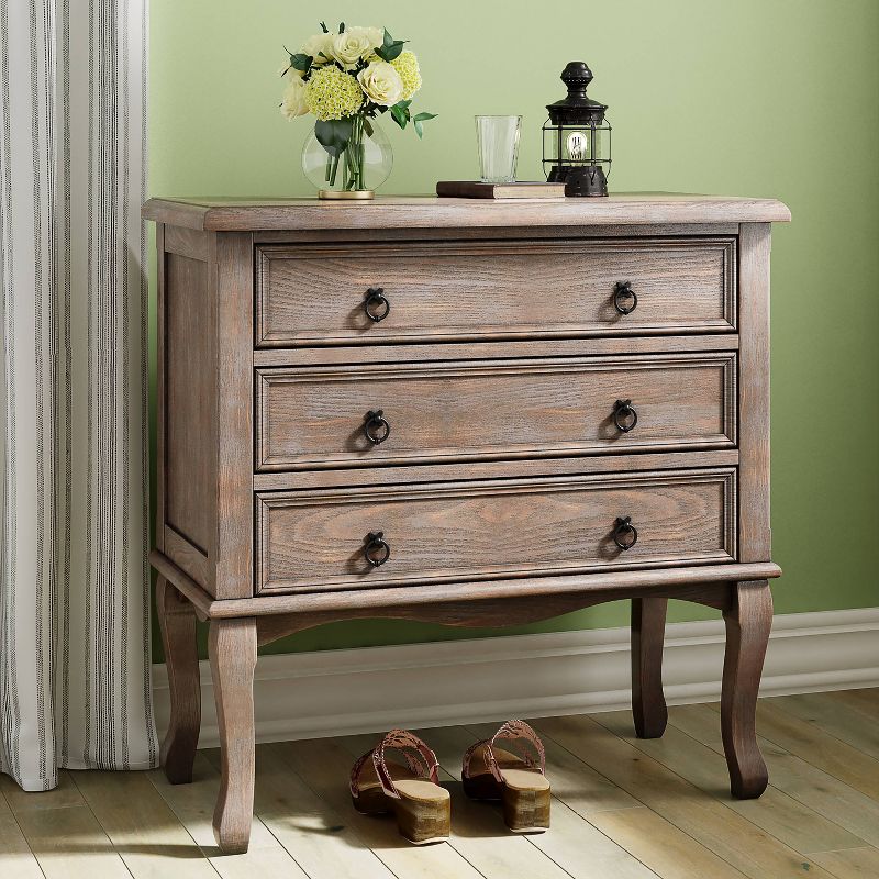 Thomas 3 Drawer Chest Gray - ClickDecor, 2 of 16