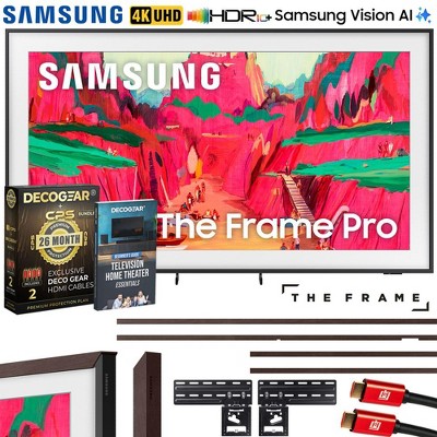 Samsung 75" The Frame Pro Neo QLED 4K TV (2025) with White Bezel & Protection Bundle