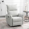 Compact Modern Recliner Armchair with 360° Swivel and Gentle Rocking for Living Room or Nursery -3irtyhousy - 2 of 4