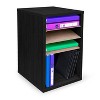 AdirOffice 500 Series 11 Compartment Wooden Literature Organizer  10.75" x 11.8" Black (500-11-BLK) - 3 of 4