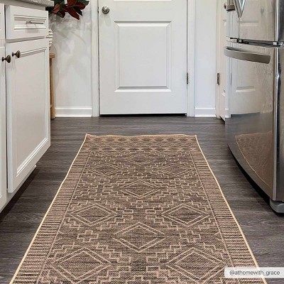 Hauteloom Halle Tan Washable Jutely Rug