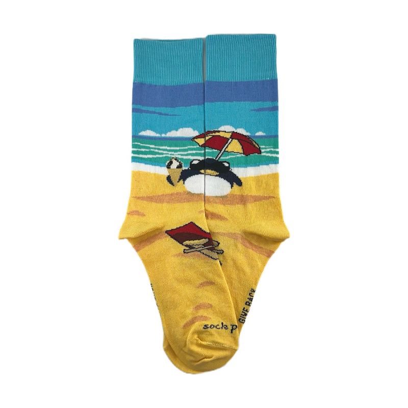 Beach Penguin Socks (Women's Sizes Adult Medium) from the Sock Panda, 3 of 6