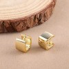 925 Sterling Silver Chunky Square Hoop Earrings for Women | Hypoallergenic Huggie Jewelry - 3 of 4