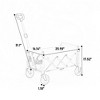 Grungis Lightweight Portable Wagon Cart,All-Terrain Shopping Cart with Wheels,Utility Cart for Camping,Shopping - 3 of 4